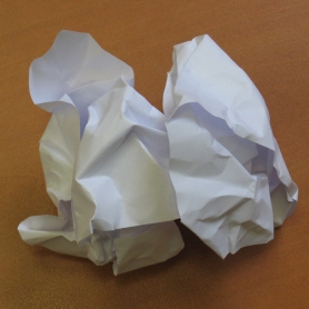 crumpled paper